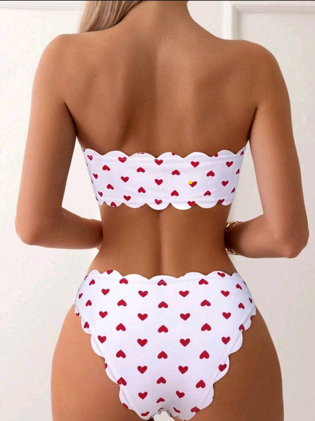 Bikini - Love heart pattern