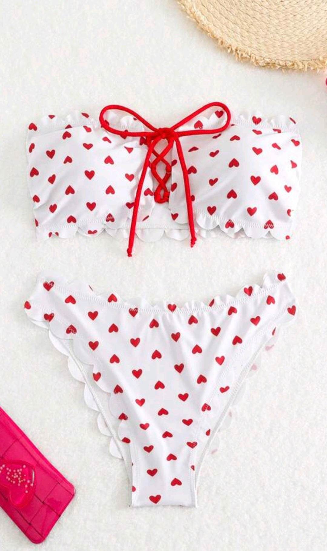 Bikini - Love heart pattern