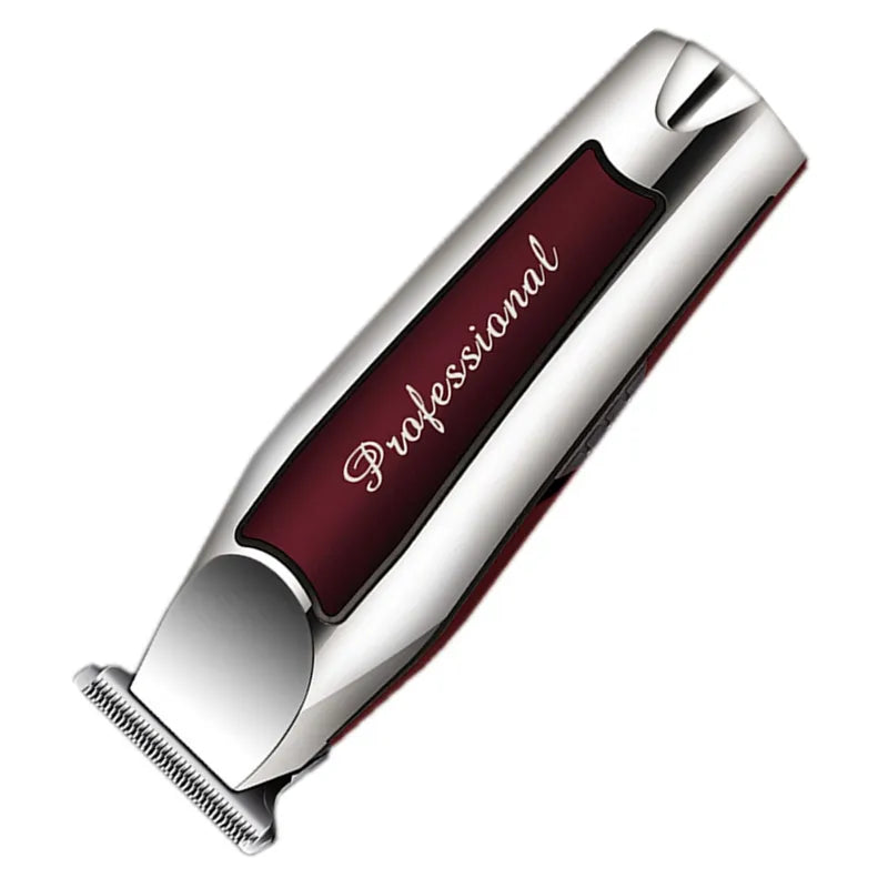 Men's cordless beard clippers. Rechargeable cordless hair trimmer. Men's grooming, professional electric hair clipper, beard cutting, machine edge outline.