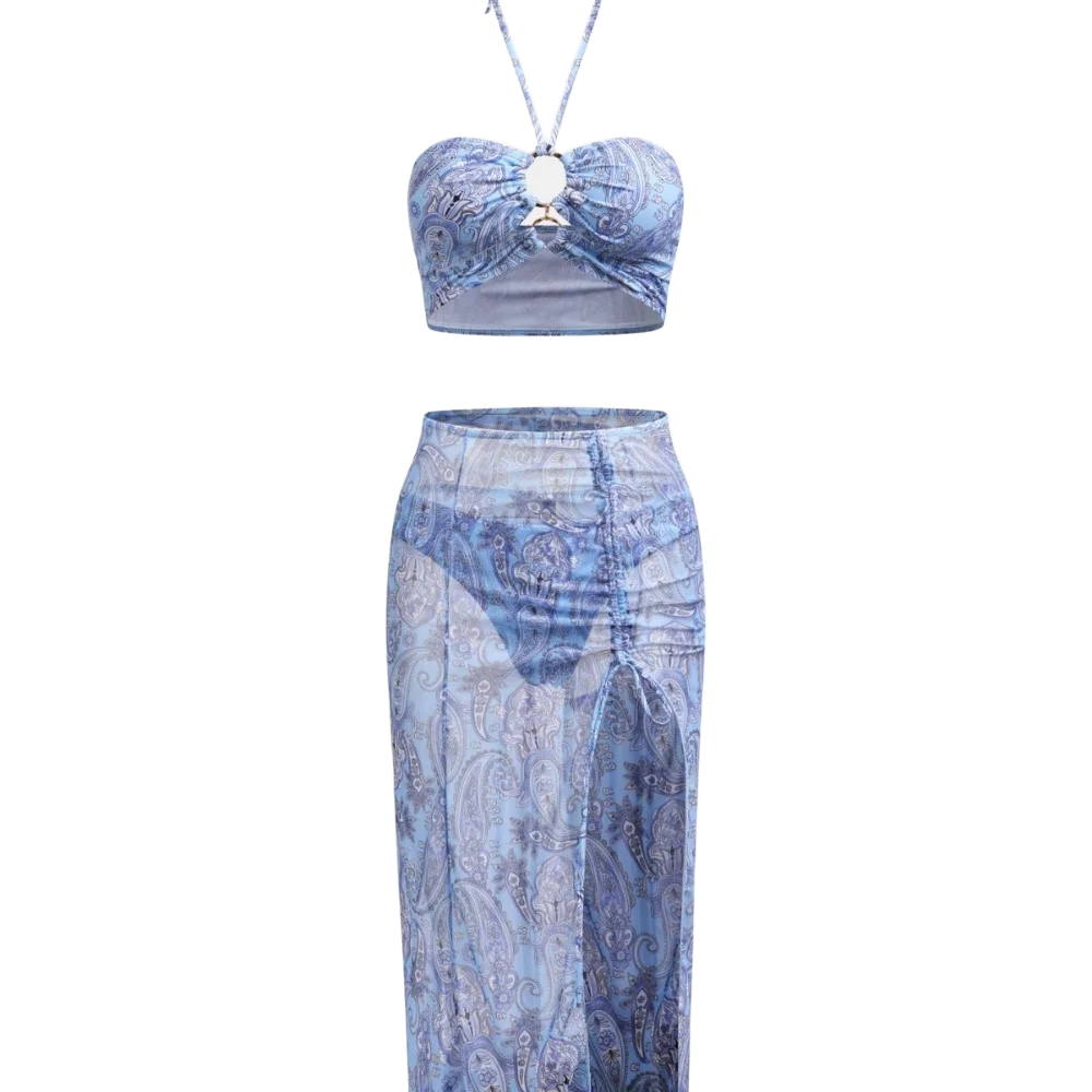 Women's Swimsuit & Beachwear Set – Sarong, Tankini & Cover-Up Dress