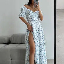 Spring floral dress