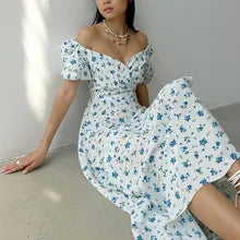 Spring floral dress