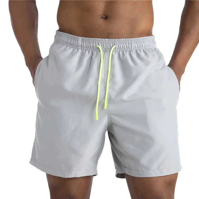 Men's Sexy Swimming Trunks - Solid Color Swim Briefs