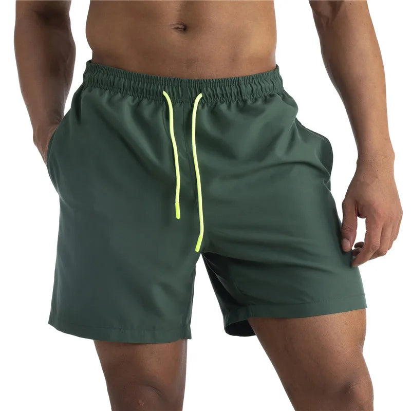 Men's Sexy Swimming Trunks - Solid Color Swim Briefs