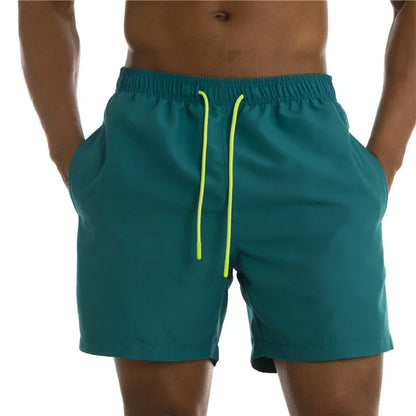 Men's Sexy Swimming Trunks - Solid Color Swim Briefs