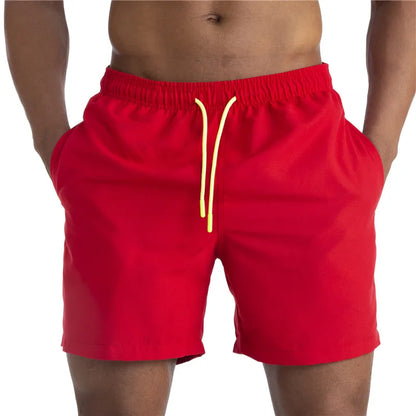 Men's Sexy Swimming Trunks - Solid Color Swim Briefs