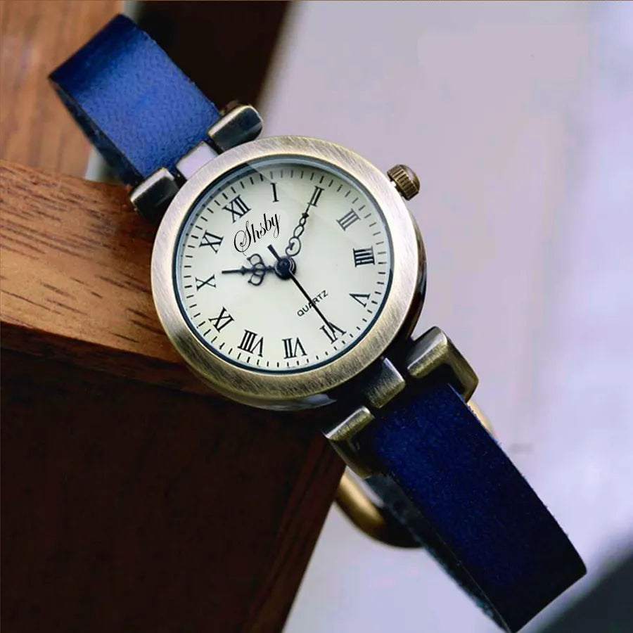 New Fashion Hot-Selling Leather Female Watch ROMA Vintage Watch Women Dress Watches