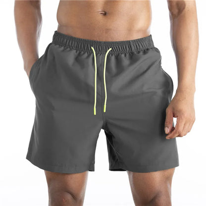 Men's Sexy Swimming Trunks - Solid Color Swim Briefs
