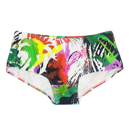 Men Swimwear Palm Multicolor Swimming Trunks - Beach Surf Shorts