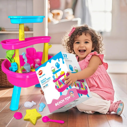 VATOS 3-Tier Kids Water Table with 37-Piece Set