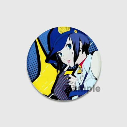 Cute Cartoon Enamel Lapel Pins – Persona 4 Brooches for Backpacks & Clothing