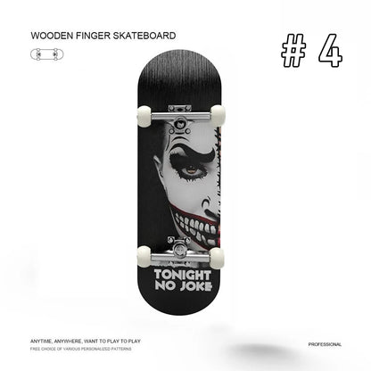 Wooden Finger Skateboard – Mini Pro Fingerboard Toy for Teens, Stress Relief & Tricks