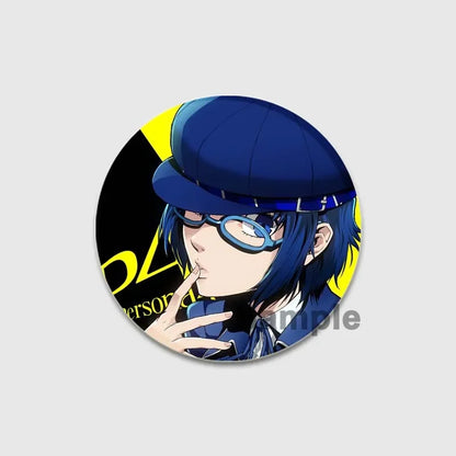 Cute Cartoon Enamel Lapel Pins – Persona 4 Brooches for Backpacks & Clothing