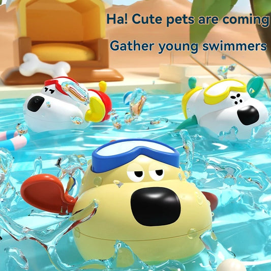 Xiao Ou Clockwork Bath Toy - Cute Water Play for Babies