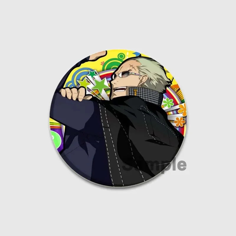 Cute Cartoon Enamel Lapel Pins – Persona 4 Brooches for Backpacks & Clothing