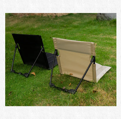 Portable Folding Chair Outdoor Camping Backrest Cushion Chair, Ultra Light Folding Portable Beach Picnic Go Fishing Chair