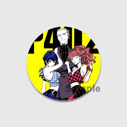 Cute Cartoon Enamel Lapel Pins – Persona 4 Brooches for Backpacks & Clothing