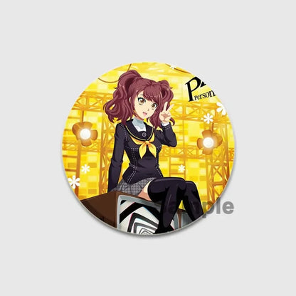 Cute Cartoon Enamel Lapel Pins – Persona 4 Brooches for Backpacks & Clothing