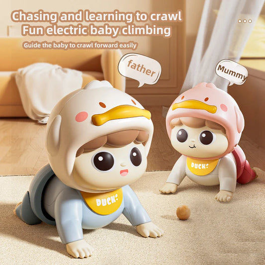 Interactive Crawling Baby Doll with Music