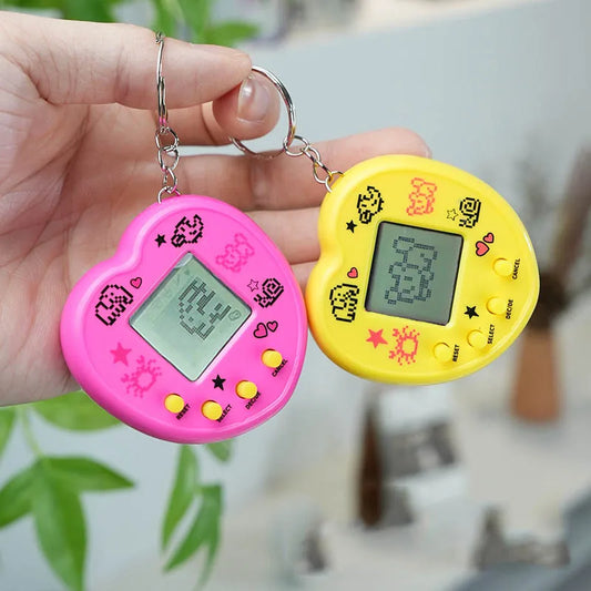 Virtual Electronic Pets Handheld Game Console - Nostalgic Digital Animals for Kids