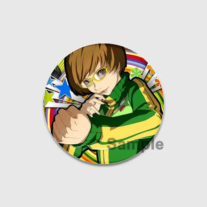 Cute Cartoon Enamel Lapel Pins – Persona 4 Brooches for Backpacks & Clothing
