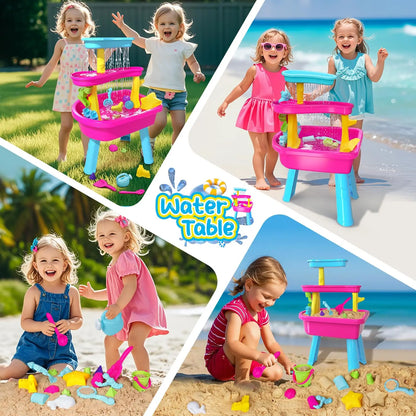 VATOS 3-Tier Kids Water Table with 37-Piece Set