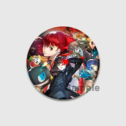 Cute Cartoon Enamel Lapel Pins – Persona 4 Brooches for Backpacks & Clothing