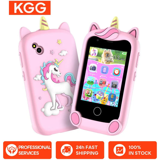 Kids Unicorn Smart Toy Phone with Camera – Touchscreen Educational MP3 Player for Girls (Ages 3–8)