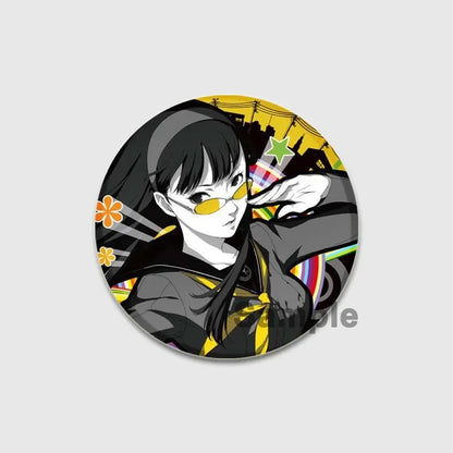 Cute Cartoon Enamel Lapel Pins – Persona 4 Brooches for Backpacks & Clothing