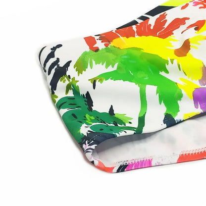 Men Swimwear Palm Multicolor Swimming Trunks - Beach Surf Shorts