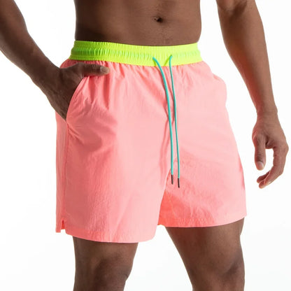 Men's Sexy Swimming Trunks - Solid Color Swim Briefs