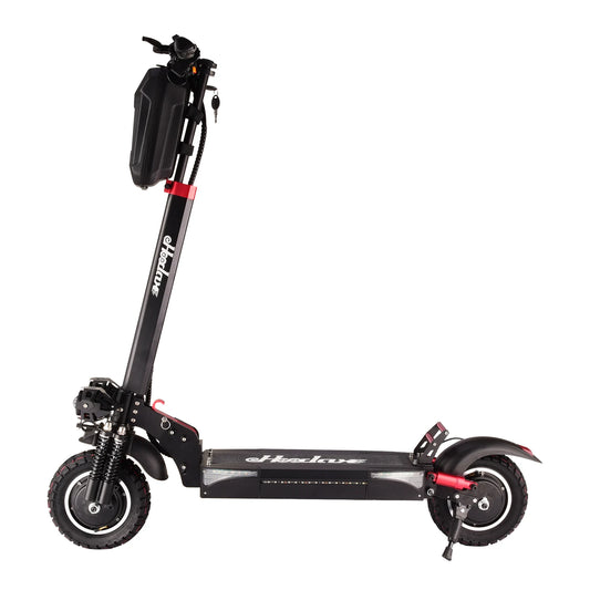 Electric scooter side view