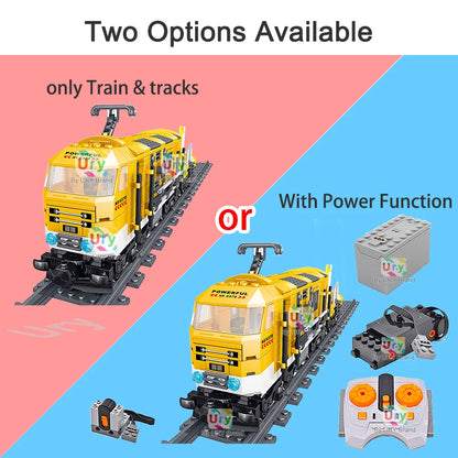 Electric City Cargo Steam Train Set - RC Building Blocks Toy for Kids