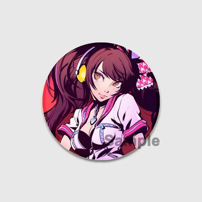Cute Cartoon Enamel Lapel Pins – Persona 4 Brooches for Backpacks & Clothing