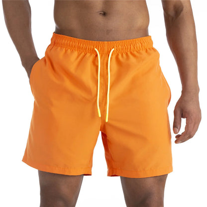 Men's Sexy Swimming Trunks - Solid Color Swim Briefs