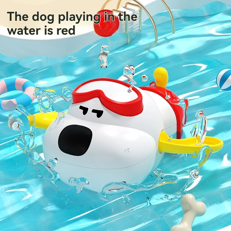 Xiao Ou Clockwork Bath Toy - Cute Water Play for Babies