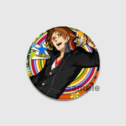 Cute Cartoon Enamel Lapel Pins – Persona 4 Brooches for Backpacks & Clothing