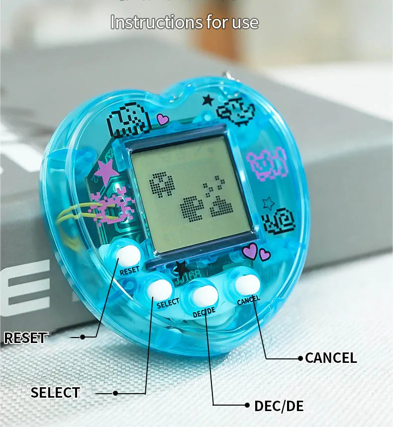 Virtual Electronic Pets Handheld Game Console - Nostalgic Digital Animals for Kids