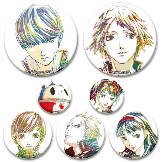 Cute Cartoon Enamel Lapel Pins – Persona 4 Brooches for Backpacks & Clothing