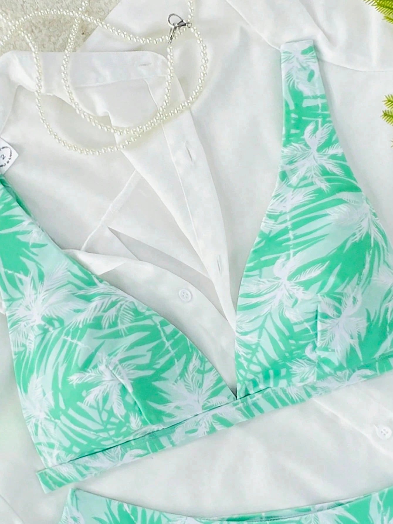Summer Floral Print Bikini Set – Sexy Split Swimsuit with Adjustable Straps