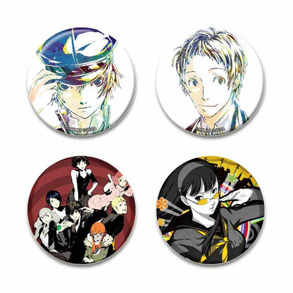 Cute Cartoon Enamel Lapel Pins – Persona 4 Brooches for Backpacks & Clothing