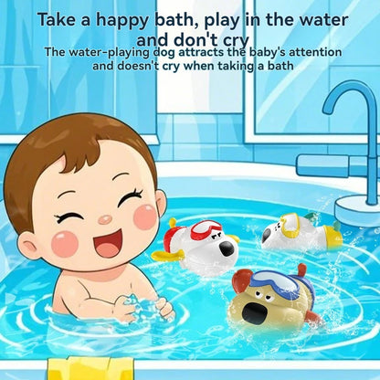 Xiao Ou Clockwork Bath Toy - Cute Water Play for Babies