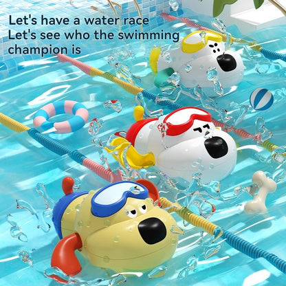 Xiao Ou Clockwork Bath Toy - Cute Water Play for Babies