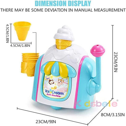 Toddler Ice Cream Bubble Foam Bath Toy