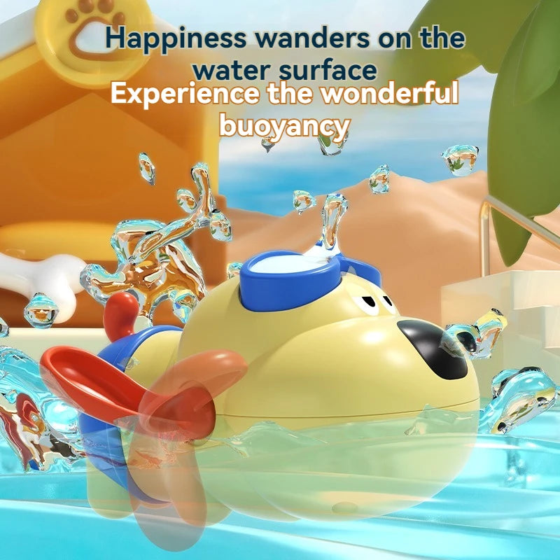 Xiao Ou Clockwork Bath Toy - Cute Water Play for Babies