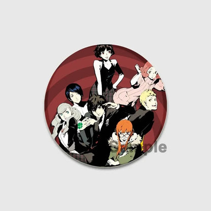 Cute Cartoon Enamel Lapel Pins – Persona 4 Brooches for Backpacks & Clothing