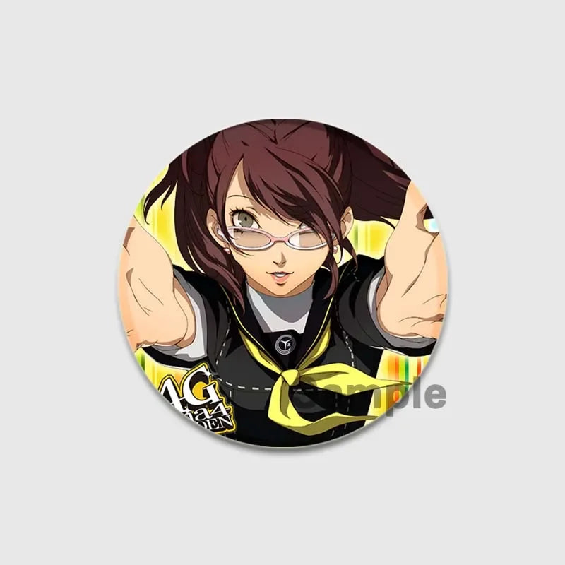 Cute Cartoon Enamel Lapel Pins – Persona 4 Brooches for Backpacks & Clothing