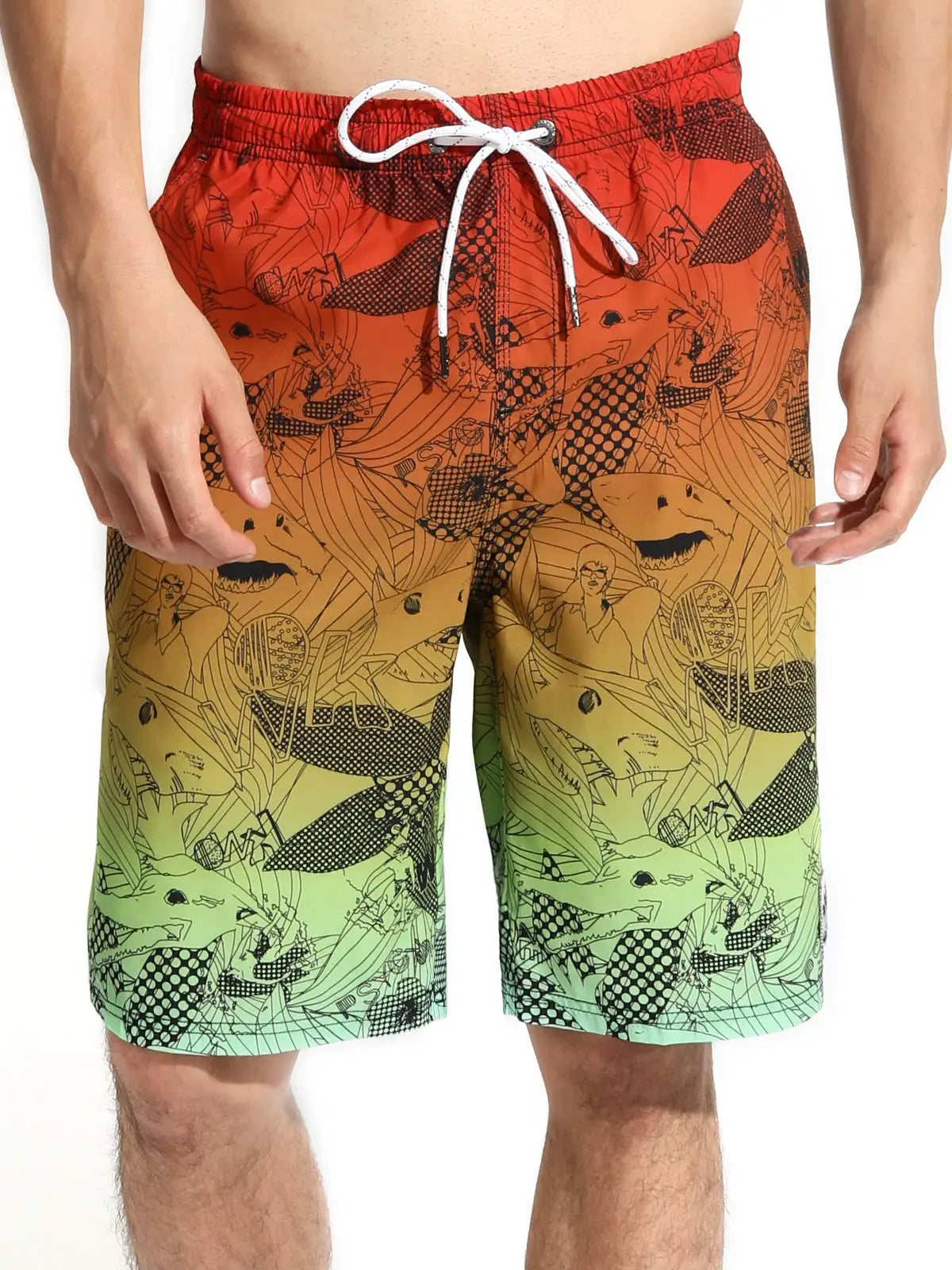 3D Print Men's Beach Shorts – Quick Dry Surf & Fitness Board Shorts