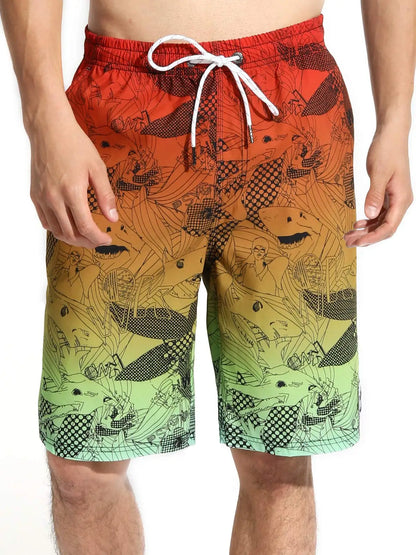 3D Print Men's Beach Shorts – Quick Dry Surf & Fitness Board Shorts